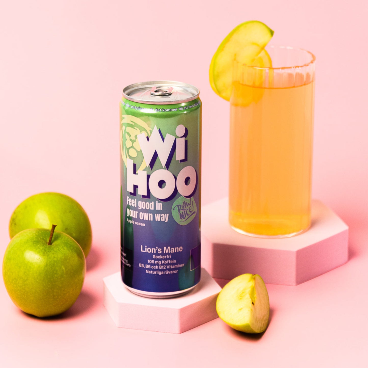 WIHOO Energidryck Apple Ocean