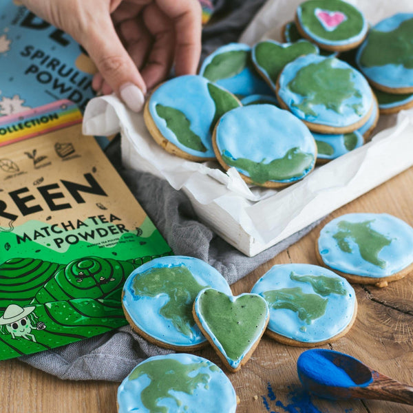 Earth Day Shortbread Cookies | Rawnice