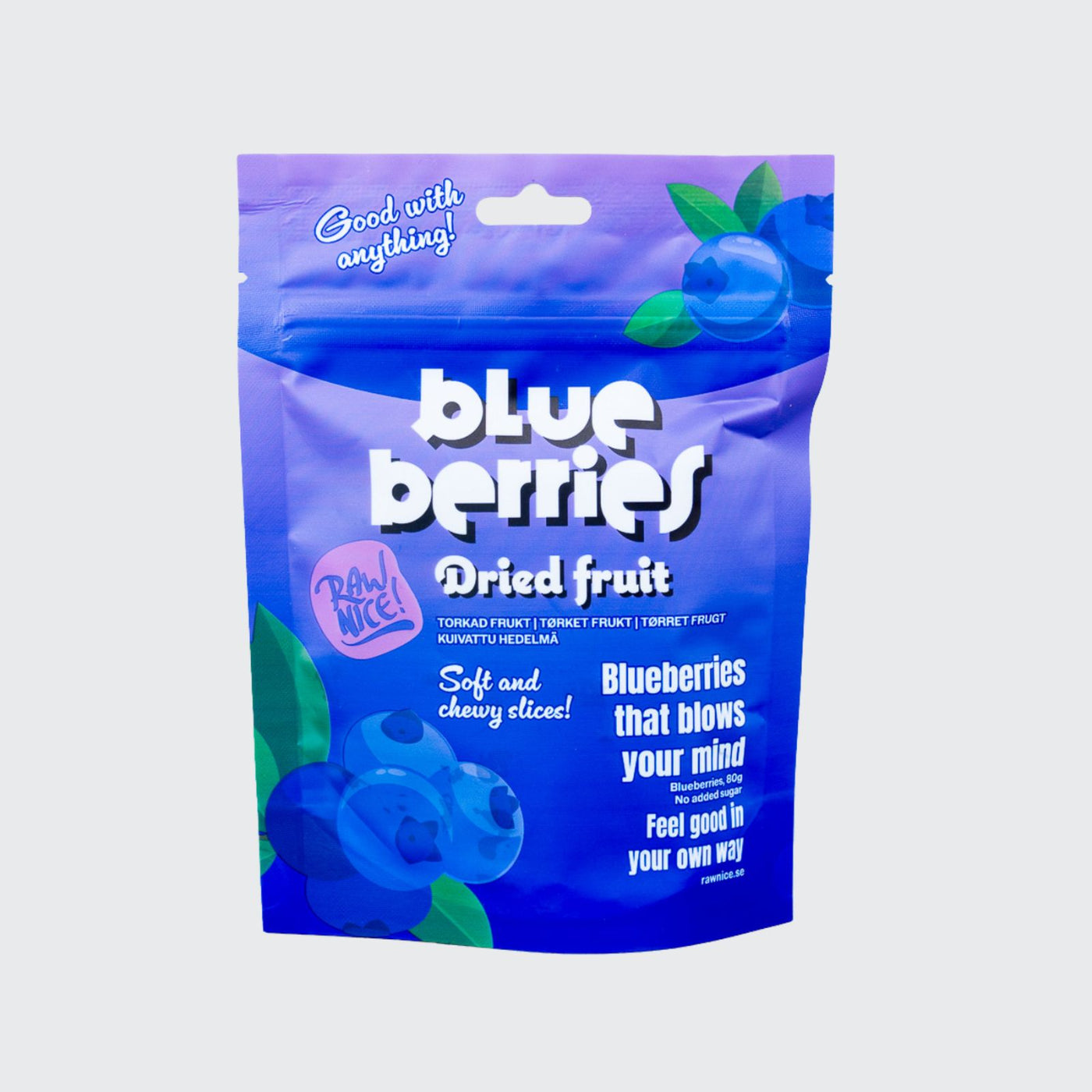 Torkade blåbär 80g / 18 st